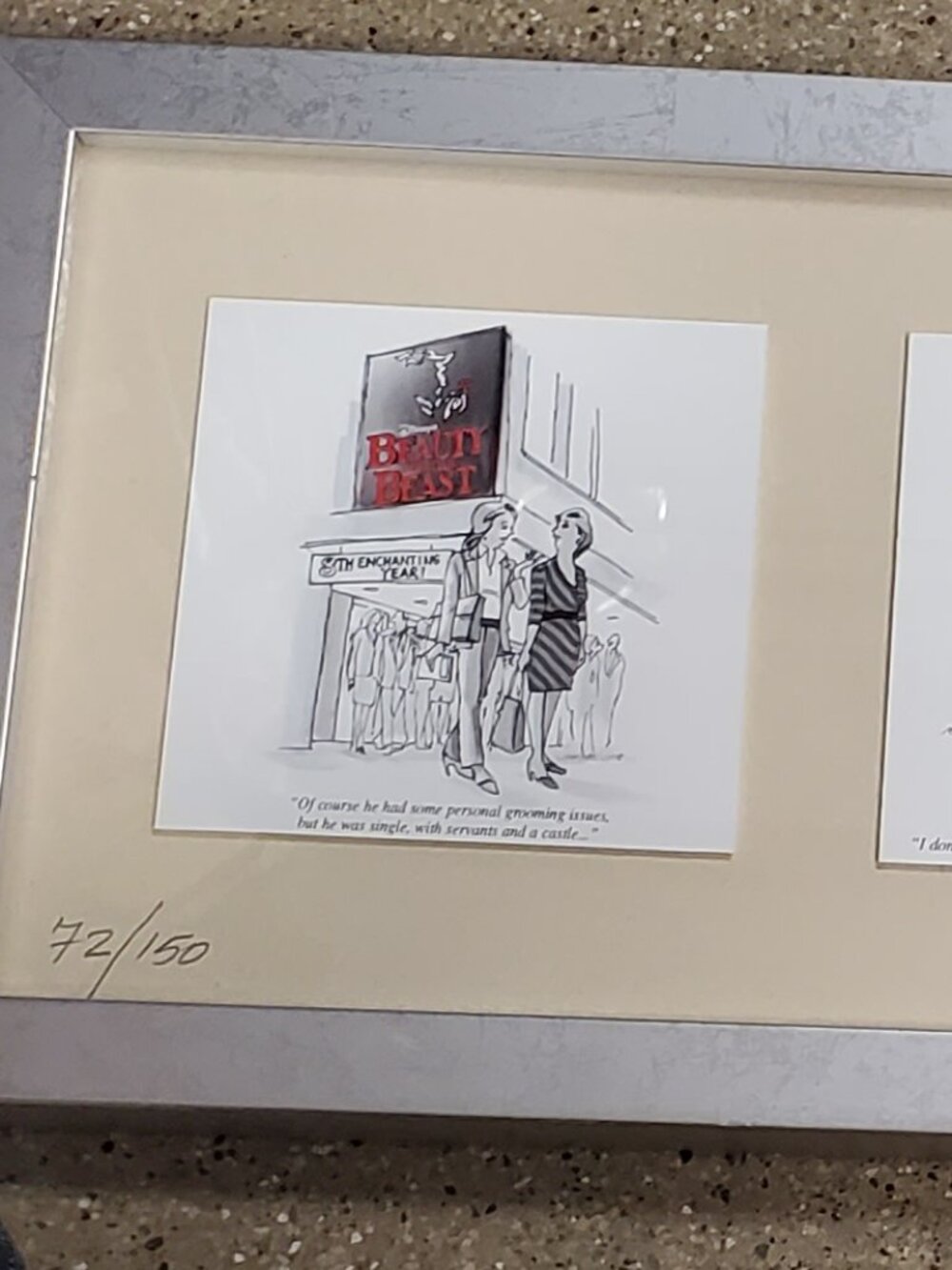 Vintage Jim Miller Cartoon artwork Hand signed and numbered 72/150